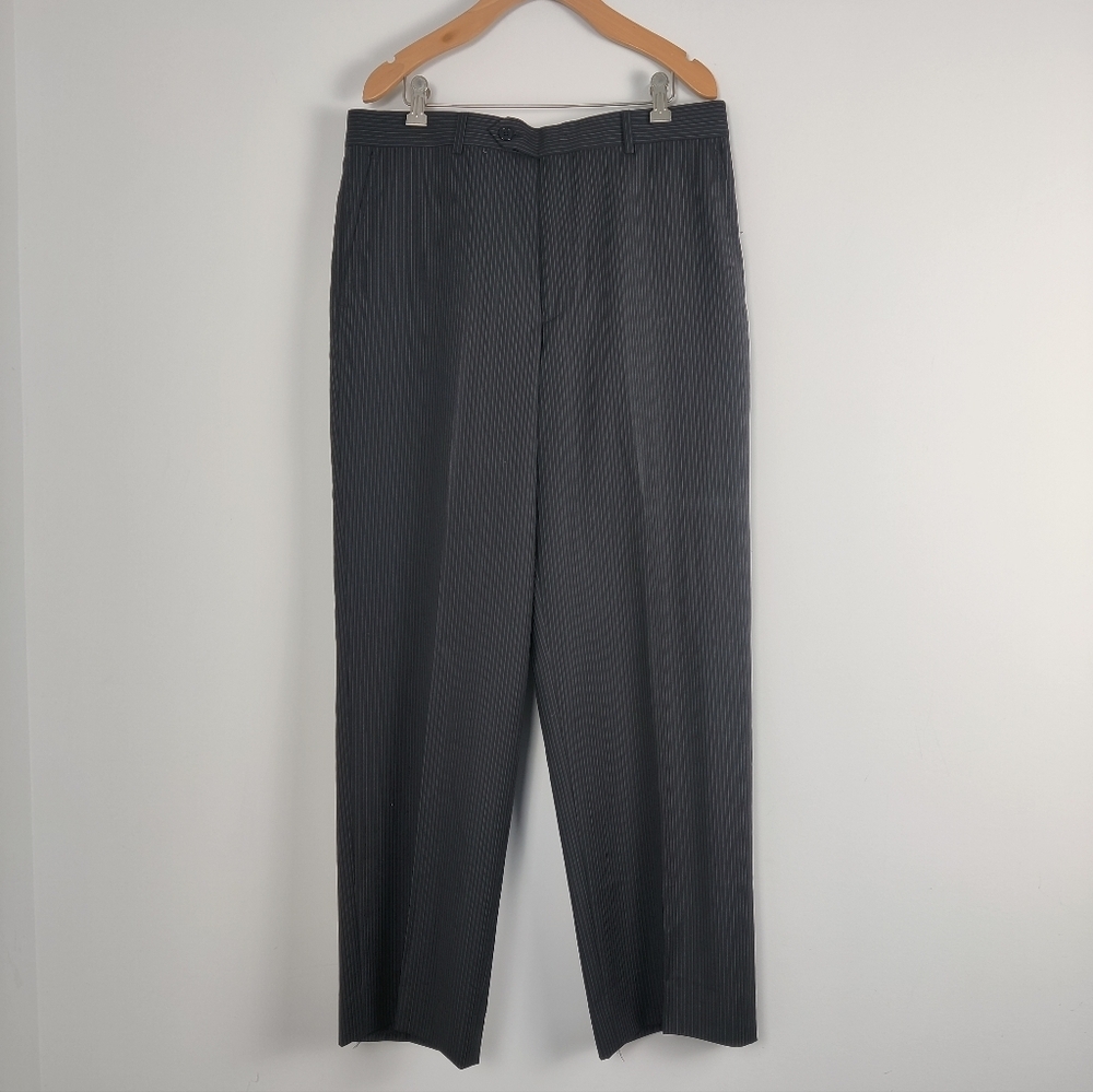 Men's Liz Claiborne Striped Wool Trousers - Size 40R W34